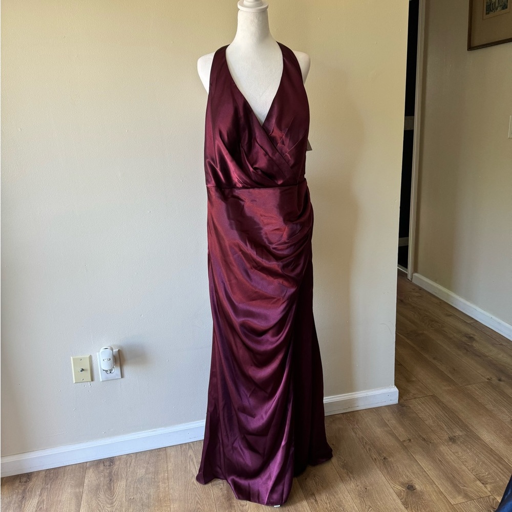 PLUS SIZE CHARMEUSE BRIDESMAID DRESS✨